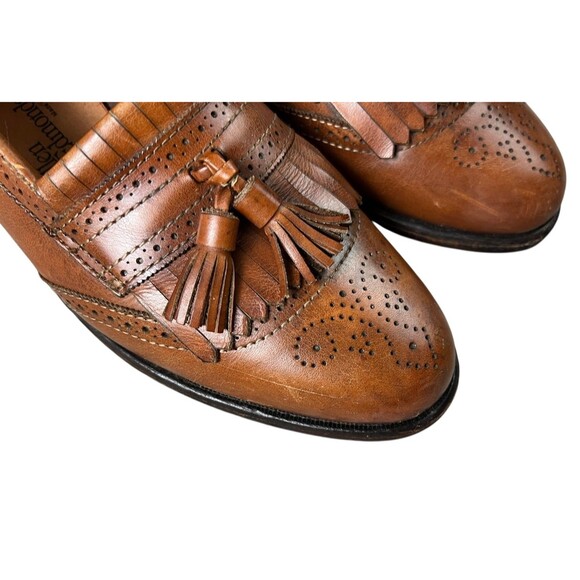 Allen Edmonds Bridgeton Brown Leather Slip-on Kiltie Tassel Loafer Shoes 10B main image 16